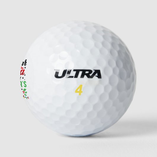 Lieber Weihnachtsmann, es war der Fehler meines Br Golfball (Logo)