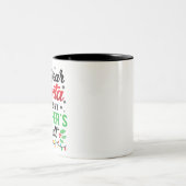 Lieber Weihnachtsmann, es war der Fehler meines Br Zweifarbige Tasse (Mittel)