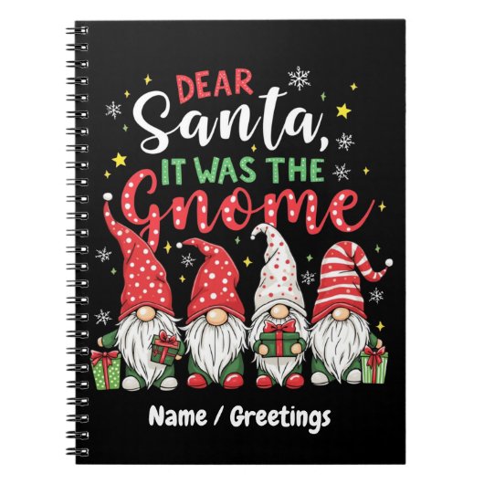 Lieber Weihnachtsmann, es war der große Spaß Weihn Notizblock (Vorderseite)