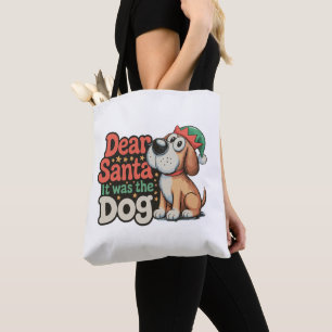 Lieber Weihnachtsmann Es War Der Hundehut Weihnach Tasche