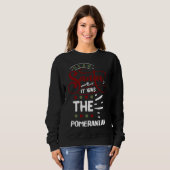 Lieber Weihnachtsmann, es war der Spitz Weihnachte Sweatshirt (Vorne ganz)