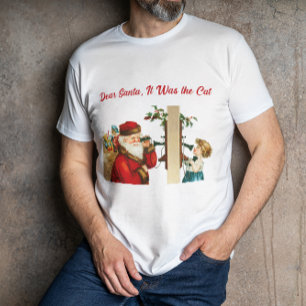 Lieber Weihnachtsmann, es war die Katze Vintage lu T-Shirt