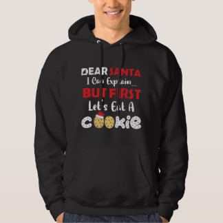 Lieber Weihnachtsmann essen Ein Keks Funny Christm Hoodie