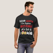 Lieber Weihnachtsmann essen Ein Keks Funny Christm T-Shirt (Vorne ganz)