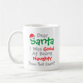 Lieber Weihnachtsmann: Gut darin, ein schmutziges Kaffeetasse (Links)