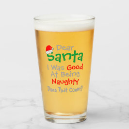 Lieber Weihnachtsmann: Gut darin, schöne Weihnacht Glas