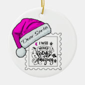 Lieber Weihnachtsmann heute phantastisch personali Keramik Ornament (Vorne)