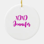 Lieber Weihnachtsmann heute phantastisch personali Keramik Ornament (Hinten)