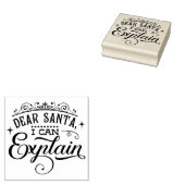 Lieber Weihnachtsmann I kann Weihnachtskautschuk-B Gummistempel (Stempel)