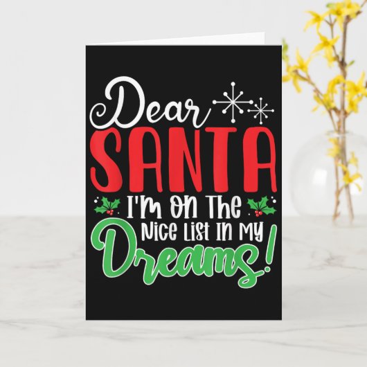 Lieber Weihnachtsmann, ich bin auf der netten List Karte (Gelbe Blume)