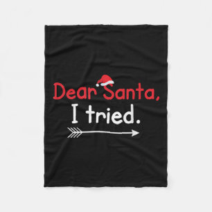 Lieber Weihnachtsmann, ich habe es versucht - Lust Fleecedecke