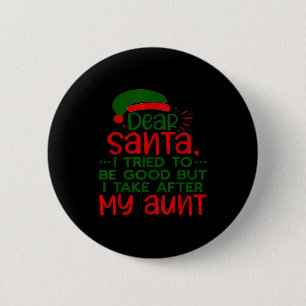 Lieber Weihnachtsmann, ich habe versucht, brav zu Button