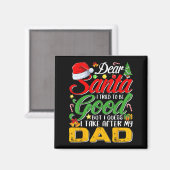 Lieber Weihnachtsmann, ich habe versucht, brav zu  Magnet (Vorderseite/Rückseite)