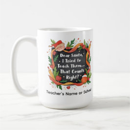 Lieber Weihnachtsmann, ich habe versucht, sie zu u Kaffeetasse