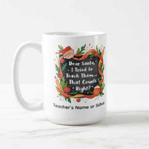 Lieber Weihnachtsmann, ich habe versucht, sie zu u Kaffeetasse