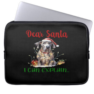 Lieber Weihnachtsmann, ich kann den Great Dane Ess Laptopschutzhülle