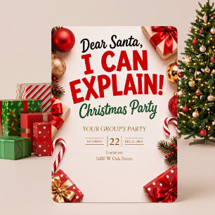 Lieber Weihnachtsmann, ich kann die Weihnachtsfeie Einladung