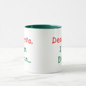 Lieber Weihnachtsmann, ich kann erklären - Witzige Tasse (Zentrum)
