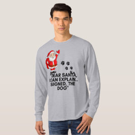 Lieber Weihnachtsmann, ich kann es erklären Lustig T-Shirt