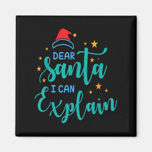 Lieber Weihnachtsmann, ich kann es erklären Zitat  Magnet