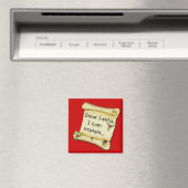 Lieber Weihnachtsmann...ich kann lustige Kinder-He Magnet (In Situ (Geschirrspüler))