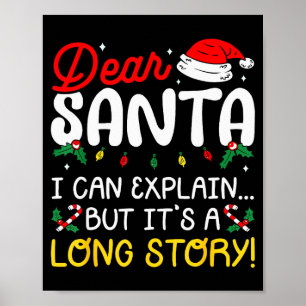 Lieber Weihnachtsmann, ich kann Pyjamas erklären, Poster