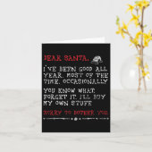 Lieber Weihnachtsmann, ich kaufe meinen eigenen Ze Karte (Gelbe Blume)