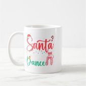 Lieber Weihnachtsmann Ich tanze immer Ballett Weih Kaffeetasse (Links)