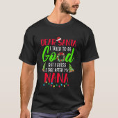 Lieber Weihnachtsmann Ich versuche, gut zu sein, a T-Shirt (Vorderseite)