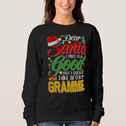 Lieber Weihnachtsmann Ich versuchte, gut zu sein, Sweatshirt (Vorderseite)