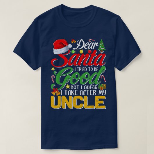 Lieber Weihnachtsmann Ich versuchte, gut zu sein, T-Shirt (Design vorne)