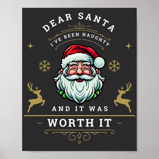 Lieber Weihnachtsmann, ich war schüchtern und es w Poster (Vorne)