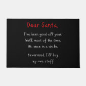 Lieber Weihnachtsmann, ich werde meinen eigenen We Fußmatte (Vorderseite)