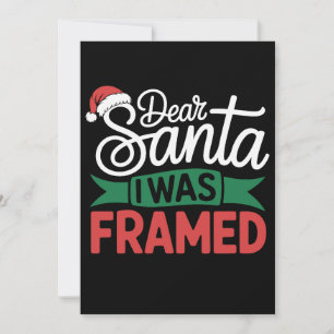 Lieber Weihnachtsmann, ich wurde reingelegt Weihna Einladung