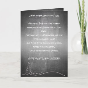 Lieber Weihnachtsmann Karte