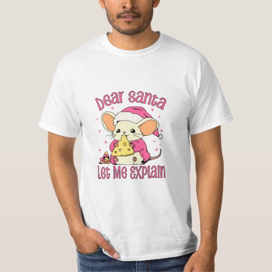 Lieber Weihnachtsmann, Lass mir erklären T-Shirt (Vorderseite)