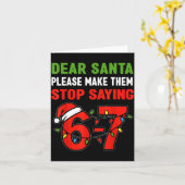 Lieber Weihnachtsmann Lass Sie Aufhören 67 Weihnac Karte (Gelbe Blume)