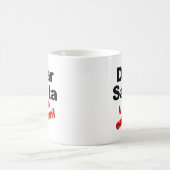 Lieber Weihnachtsmann Lustiger Becher Kaffeetasse (Mittel)