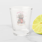 Lieber Weihnachtsmann, Mehr Bücher Bitte  Schnapsglas (Rückseite)