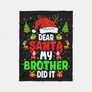 Lieber Weihnachtsmann Mein Bruder Hat Es Getan Lus Fleecedecke