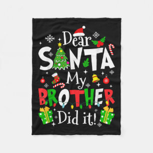 Lieber Weihnachtsmann Mein Bruder Hat Es Getan Lus Fleecedecke