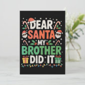 Lieber Weihnachtsmann, mein Bruder hat Weihnachten (Stehend Vorderseite)
