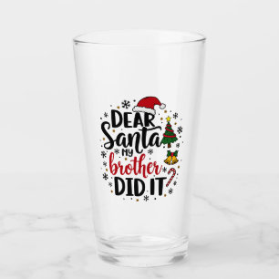 Lieber Weihnachtsmann, mein Bruder hat Weihnachten Glas
