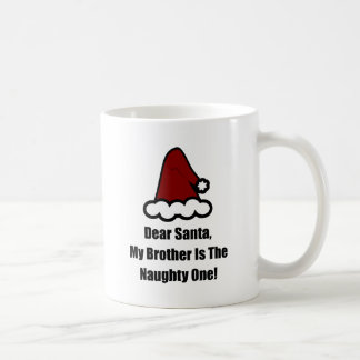 Lieber Weihnachtsmann, mein Bruder ist der schmutz Kaffeetasse