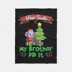 Lieber Weihnachtsmann, mein Bruder war's, Geschwis Fleecedecke