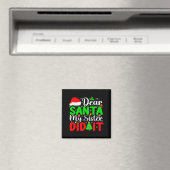 Lieber Weihnachtsmann, meine Schwester hat es geta Magnet (In Situ (Geschirrspüler))