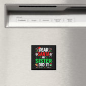 Lieber Weihnachtsmann, meine Schwester hat es geta Magnet (In Situ (Geschirrspüler))