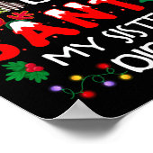 Lieber Weihnachtsmann, meine Schwester hat Weihnac Poster (Ecke)