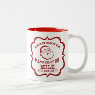 Lieber Weihnachtsmann Milchtasse Zweifarbige Tasse