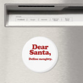 Lieber Weihnachtsmann, naughty definieren Magnet (In Situ (Geschirrspüler))